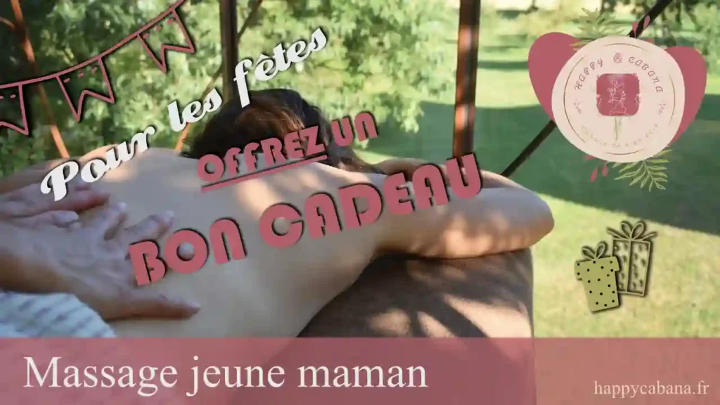 Bon cadeau massage pour jeune maman cabana à proximité de voiron dans l'isere