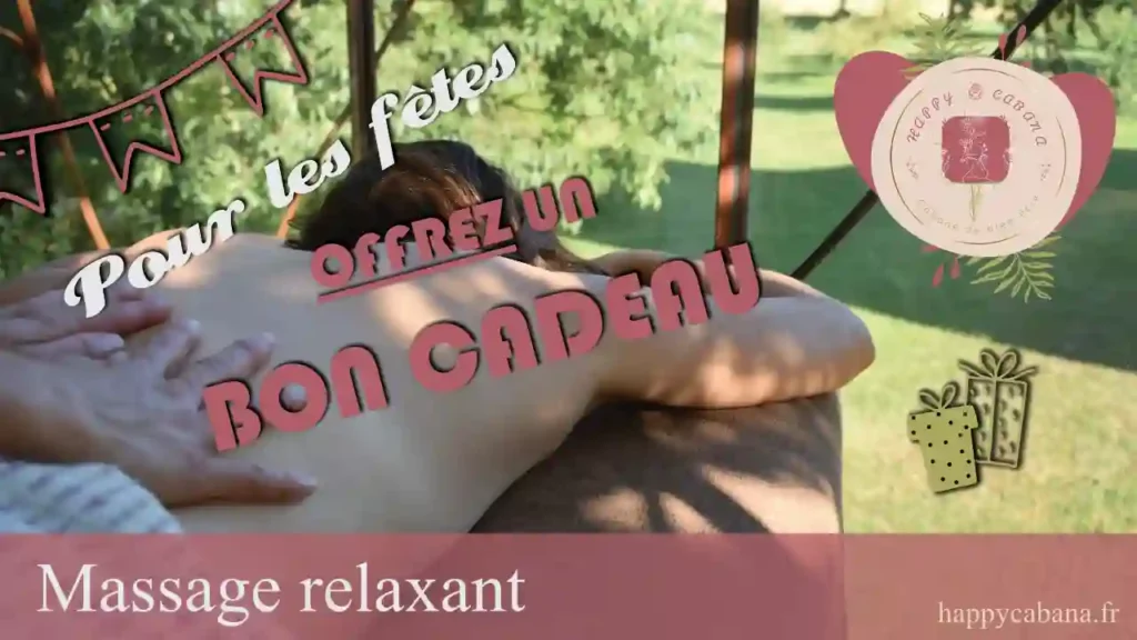 Bon cadeau massage relaxant happy cabana à proximité de voiron dans l'isere